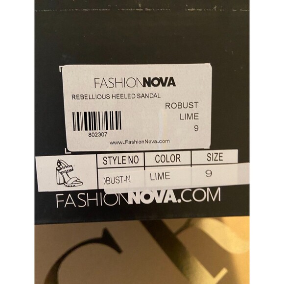 FashionNova Heels Green Women’s size 9 - Picture 5 of 5